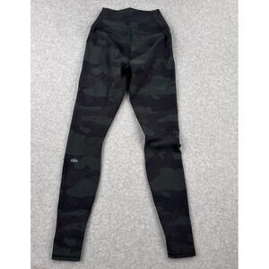 Alo Yoga High Legging Womens XS Waist Camo Vapor Black Camouflage Gym Training